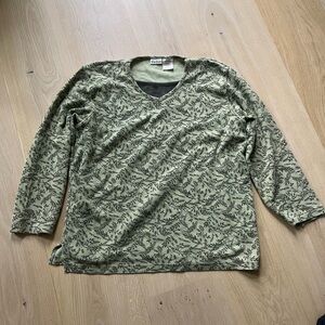 Vintage green long sleeve 90s